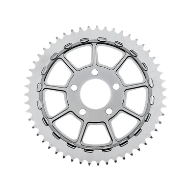 Lyndall 9-Spoke Lug-Drive Sprocket - Chrome / 48 - Sprockets